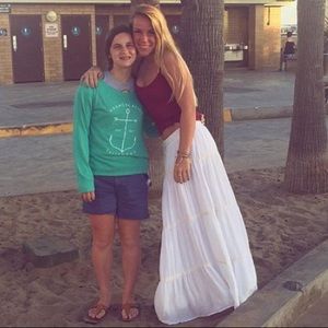 Target Merona brand white maxi skirt